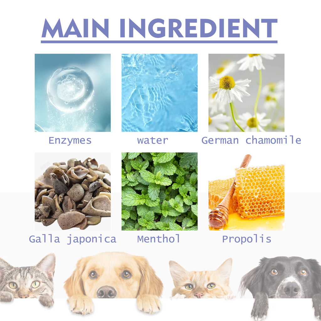 Spray Dental para Cães e Gatos – Hálito Fresco Sem Escovar