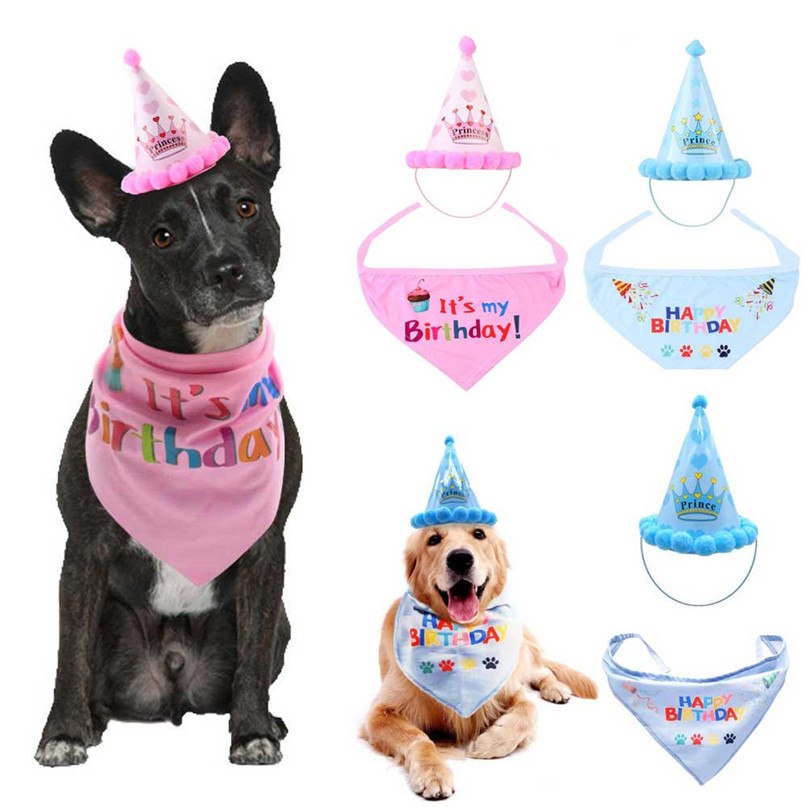 Chapéu de Aniversário para Cães e Gatos – Fantasia Fofa para Festas e Fotos