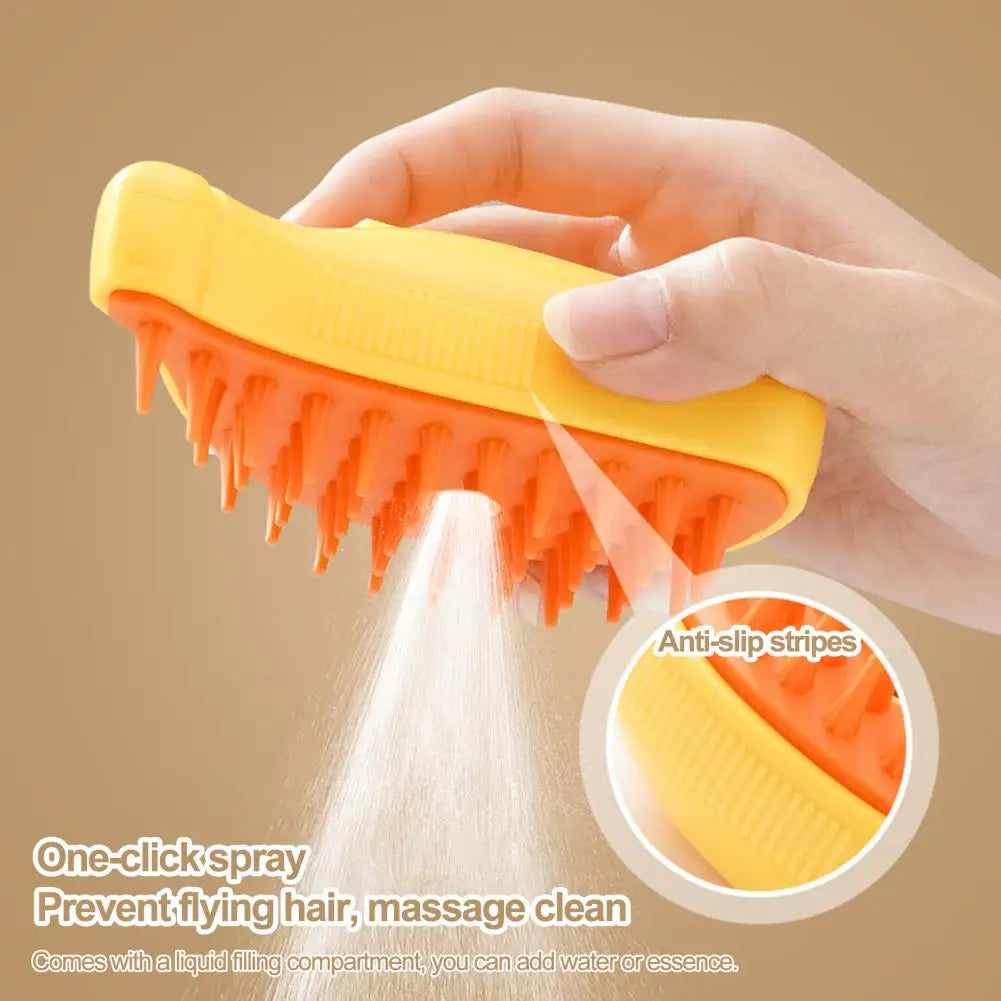 Escova a Vapor para Pets – Remove Pelos e Faz Massagem ao Mesmo Tempo